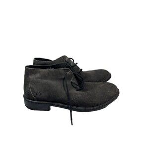 Born Suede Leather Boot Lace Up Gray Men’s 11